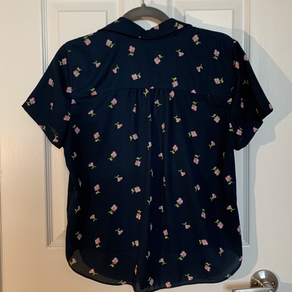 J Crew Mercantile Tie blouse Sz S - Picture 4 of 5